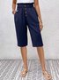 Women's  Elastic Waist H-Line Wide Leg Pants Daily Going Out Pants Apricot Casual Split Joint Plain Summer Pants