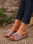 Summer Ladies Outdoor Wedge Heel Three-dimensional Non-slip Flower Slippers Women Sandals Beach Slippers