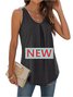 Women's Sleeveless Tank Top Summer Black Plain Ruched Cotton Crew Neck Daily Going Out Simple Top
