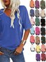 Loose Casual V Neck T-Shirt
