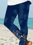 Printing Jersey Tight Casual Leggings