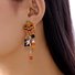 Halloween Earrings Pumpkin Gothic Tassel Women's Earrings