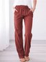 Cotton Regular Fit Casual Plain Pants