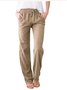 Cotton Regular Fit Casual Plain Pants