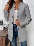 Simple Regular Fit Plain Blazer
