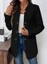 Simple Regular Fit Plain Blazer