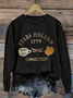 Women Text Letters Crew Neck Long Sleeve Casual Daily Spring/Fall Sweatshirt