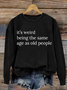 Women Halloween Crew Neck Long Sleeve Casual Holiday Spring/Fall Sweatshirt