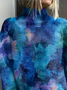 Women Abstract Turtleneck Long Sleeve Vintage Daily Spring/Fall Sweater