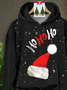 Women Christmas Hoodie Cotton Long Sleeve Casual Daily Spring/Fall Hoodie