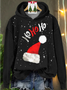Women Christmas Hoodie Cotton Long Sleeve Casual Daily Spring/Fall Hoodie