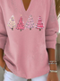 Women Christmas Shawl Collar Long Sleeve Casual Holiday Spring/Fall Sweater