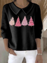 Women Christmas Shawl Collar Long Sleeve Casual Holiday Spring/Fall Sweater