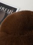 Plush Mongolian Hat For Women Thickened Autumn And Winter Windproof Cold-proof Warm Basin Hat Imitation Mink Fur Earmuffs Fisherman Hat