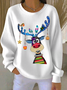 Women Christmas Crew Neck Long Sleeve Casual Holiday Spring/Fall Sweatshirt