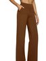 Women Plain Casual Pant Daily Spring/Fall Straight Pants