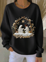 Women Christmas Crew Neck Long Sleeve Casual Holiday Spring/Fall Sweatshirt