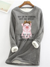 They Say I'm Stubborn Sassy & Difficult Animal Casual Fleece Sweatshirt