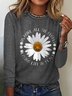 Loose Hippie Casual Cotton-Blend T-Shirt
