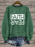 Women's Faith Round Neck Sweatshirt