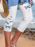 Women's Dragonfly Print Spring Casual Leggings