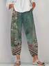 Women's Floral Spring Print Casual Pants