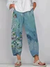 Women's Floral Spring Print Casual Pants