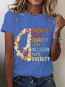 Kindness Peace Equality Love Hope Diversity Human Rights Cotton T-Shirt