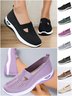 Soft sole breathable lightweight flying woven casual simple women's shoes flat shoes shallow mouth single shoes