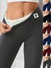 Women Plain Casual Leggings Daily All Season Slim Fit Pants