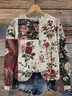 Women Floral Crew Neck Long Sleeve Casual Daily Spring/Fall Sweatshirt