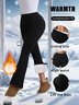 Women Plain Casual Split Joint Pant Daily Spring/Fall Flare Pants